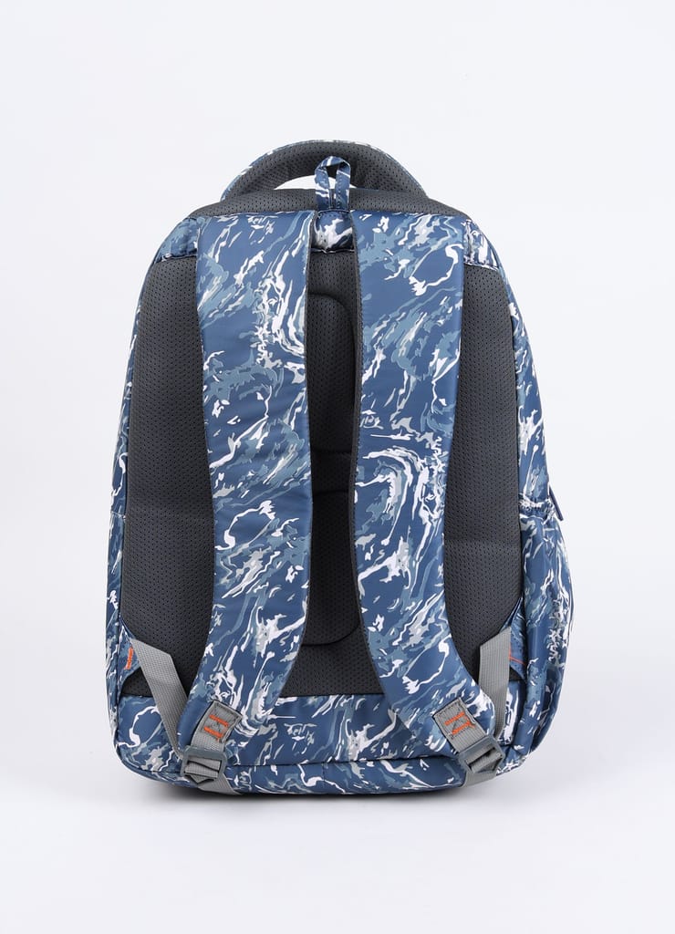 PB Pearlbags Archer 22L printed Laptop Backpack , 3 Compartments, Bottle Holder, Organizer, Premium Fabric, Water Resistant Anti Theft , School & College Bag for Boys and Girls, Office & Travel Bag for Men and Women