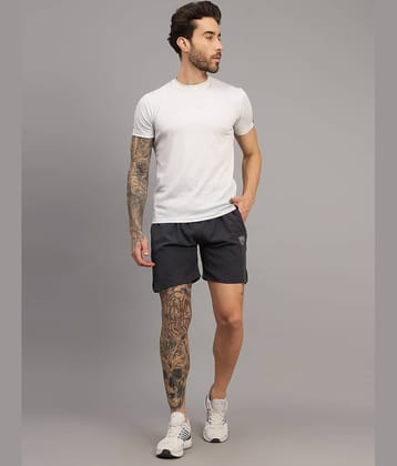 Frencho Dark Grey Polyester Men's Shorts ( Pack of 1 )