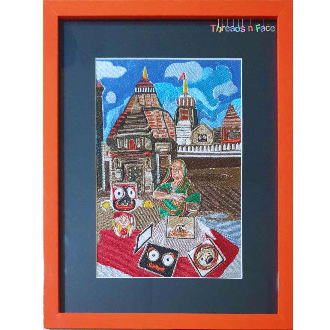 Old Lady Outside Temple