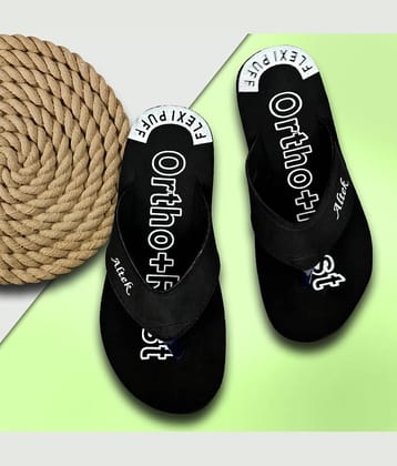 Chappal Wala Black Men's Thong Flip Flop