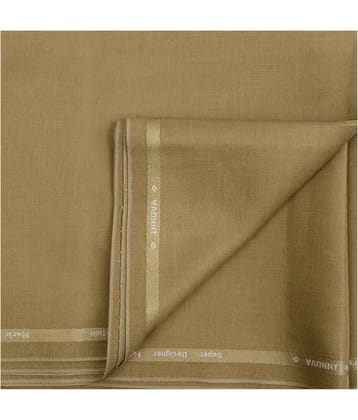 Maharaja Brown Poly Blend Unstitched Suit Piece