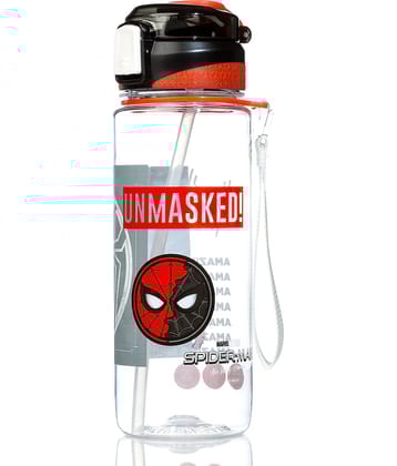 Gluman - Disney Spiderman Bottella Spout Black School Water Bottle 800 mL ( Set of 1 )