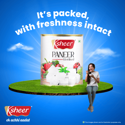Ksheer Paneer || Tin Pack || Net Qty 825 Grams || Drain Qty 450 Grams