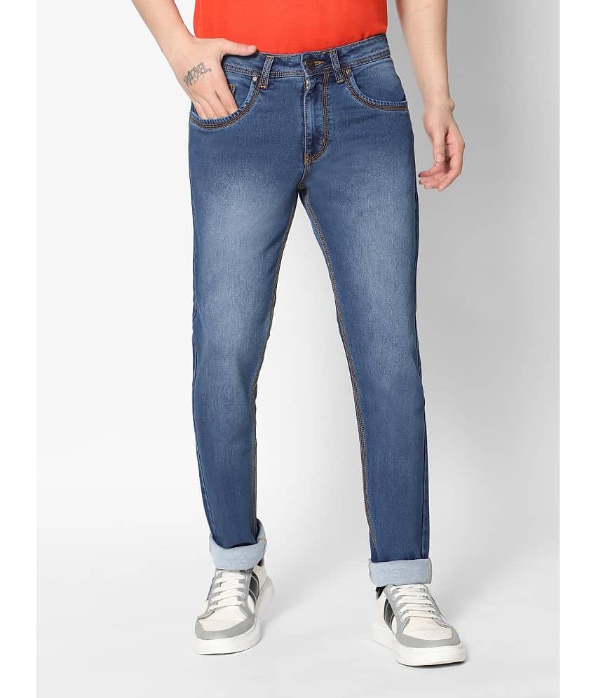 HJ HASASI - Blue Cotton Regular Fit Men's Jeans ( Pack of 1 )