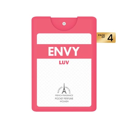 ENVY Pack of 4 Luv Pocket Perfumes - 18ml Each