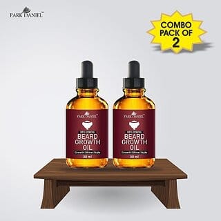 PARK DANIEL Red Onion Beard Growth Oil- For Beard Growth, Style & Shine Combo pack of 2 bottles of 30 ml(60 ml) Hair Oil (60 ml)