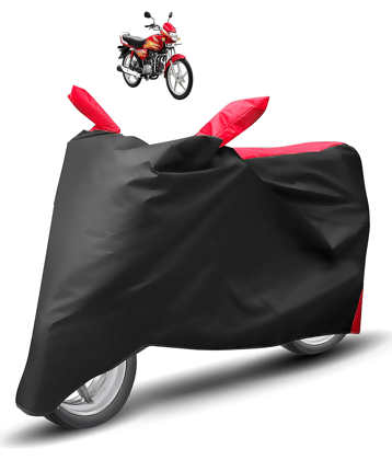 Auto Hub Bike Body Cover for Hero HF Deluxe ( Pack of 1 ) , Red