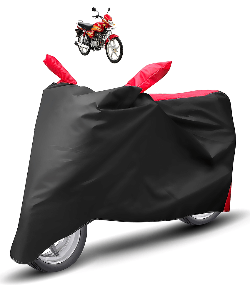 Auto Hub Bike Body Cover for Hero HF Deluxe ( Pack of 1 ) , Red