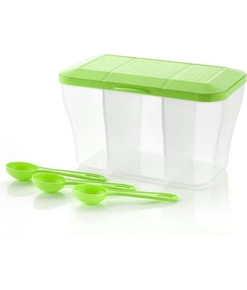 OFFYX - Pickle Jar PET Green Spice Container ( Set of 1 )