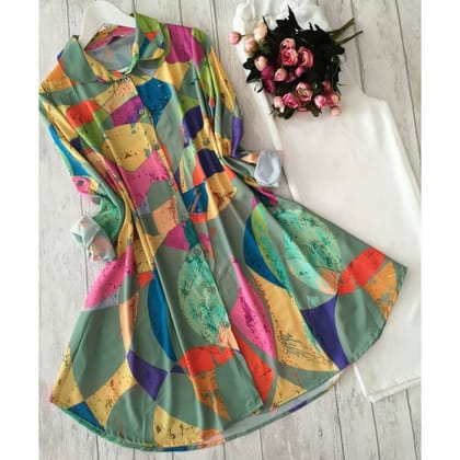 Exquisite Digital Kurti Ensemble with Palazzo by GlamaStitch-M