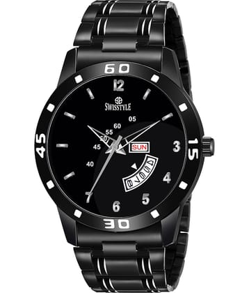 Swisstyle SS-GR925-BLK-BLKCH Stainless Steel Analog Men's Watch