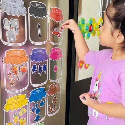 10-Piece Magnetic Color Sorting Set for Kids