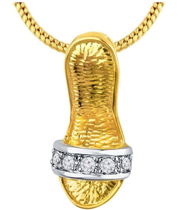 Spargz - Golden Pendant ( Pack of 1 )