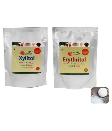 So Sweet Erythritol 250gm and Xylitol 250gm Sugarfree 100% Natural Sweetener