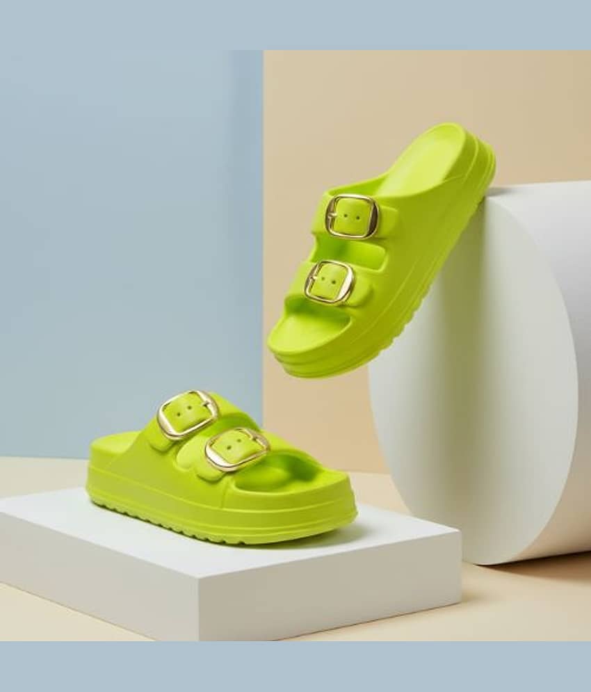 ZOOMBIE Green Women's Slide Flip Flop
