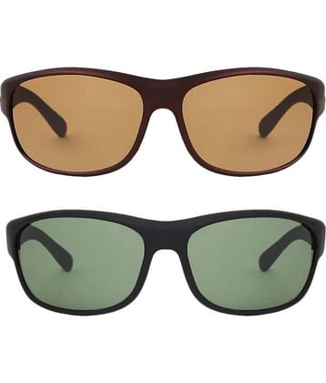 Kanny Devis - UV Protected Black Riding Goggles ( Pack of 2 )