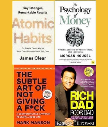 Atomic Habits + The Psychology of Money + The Subtle Art + Rich Dad Poor Dad
