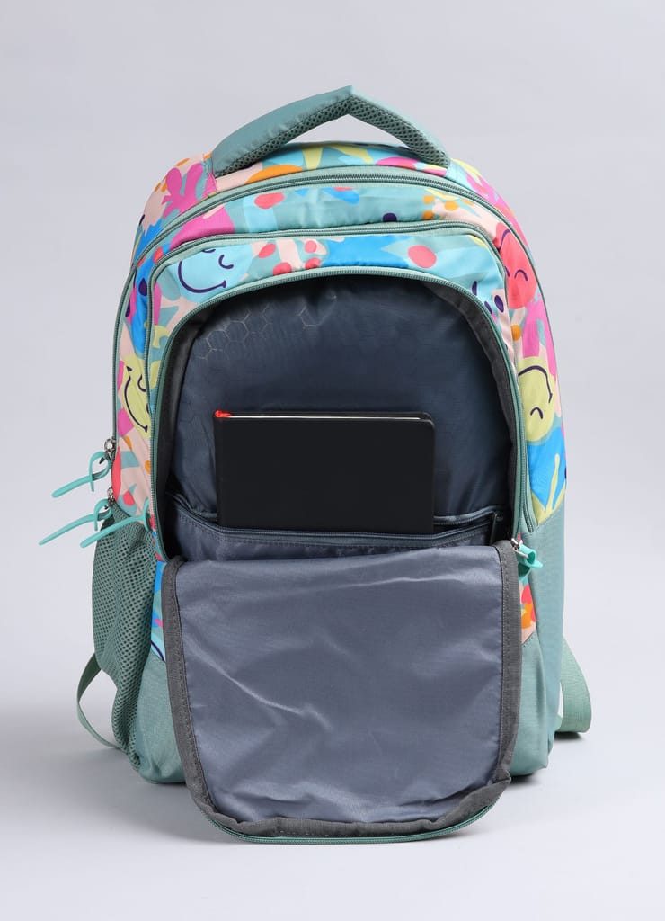 PB Pearlbags Polyester Water Resistant Casual Backpack With Laptop Sleeve For School For Boys and Girls