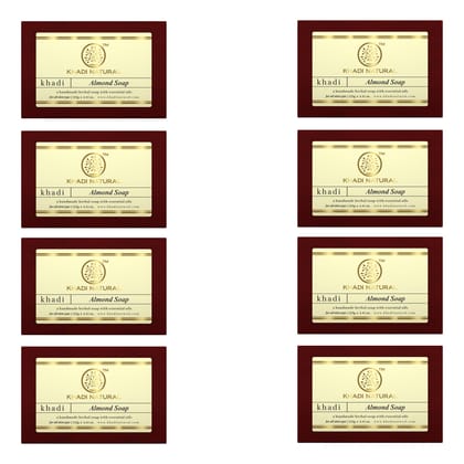 Khadi Natural Almond Soap Combo Pack Of 8 – 125gm Each