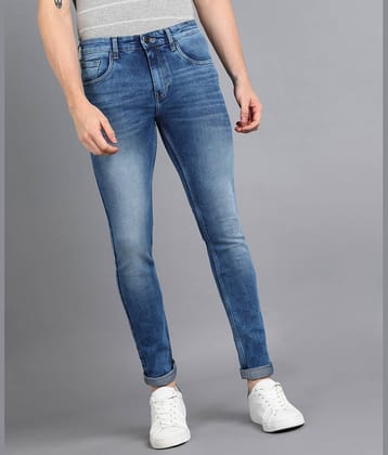 Urbano Fashion Skinny Fit Washed Men's Jeans - Blue ( Pack of 1 )
