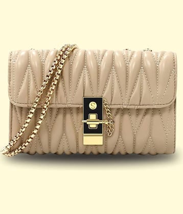 TCRAZY Sling Bag PU Set of 1 ( Beige )