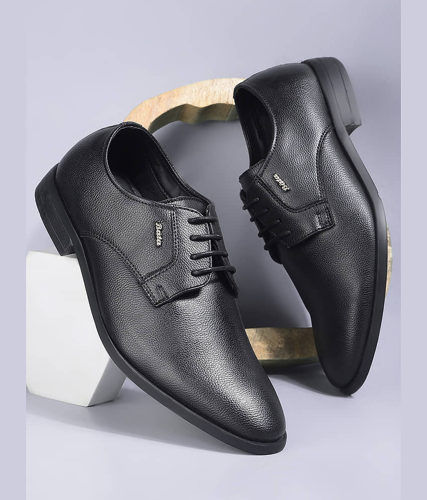 Bata Black Men's Derby Formal Shoes