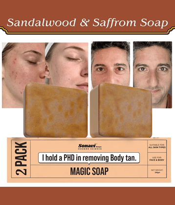 Sonavi Skin Whitening GHARSOAP Soap for All Skin Type ( Pack of 2 )