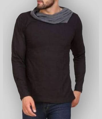 Leotude Pack of 1 Cotton Regular Fit Men's T-Shirt ( Black )