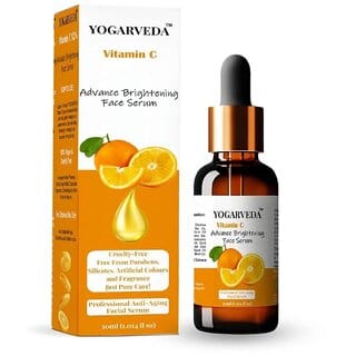 Vitamin C Advance Brightening Face Serum | Anti-Aging, Dark Spot Removal, Skin Hydration & Glow | 30ml | Ayurvedic, Paraben-Free, Cruelty-Free