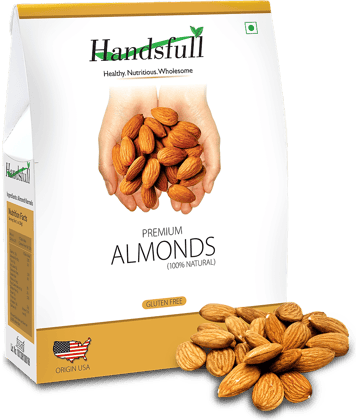 Handsfull Premium California Almonds (Badam), 200g