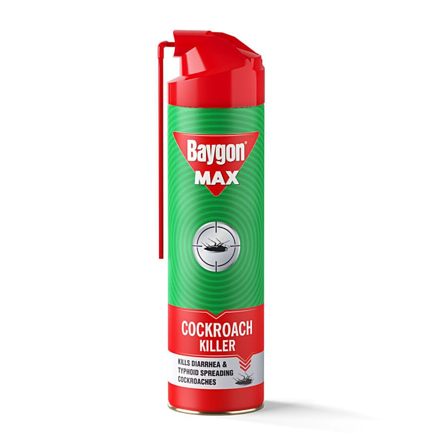 Baygon Max Cockroach Killer Spray - Deep Reach Maxi Wand, 400 Ml