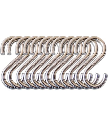 Laxmi Garden Zula Swing S Hook (Pack of 12) Set of 12 Stainless Steel Hooks