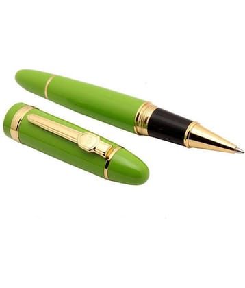 New 159 Masterpiece Green Heavy Big Pen Gold Trim Gift for Office Roller Ball Pen