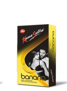Kamasutra condoms  Flavoured Banana 3 Pack