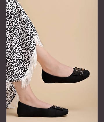 Shoetopia Black Women's Casual Ballerinas