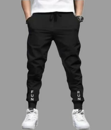 attitude start of fashion Black Lycra Men's Joggers ( Pack of 1 )