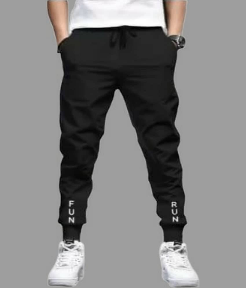 attitude start of fashion Black Lycra Men's Joggers ( Pack of 1 )