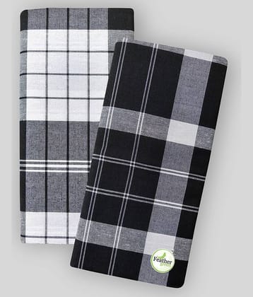 Feather Green Multi Lungi Pack of 2