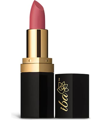 Iba Pure Lips Long Stay Matte Lipstick M14 Pink Pop, 4g , Highly Pigmentated, Long Lasting, (Pack of 1)