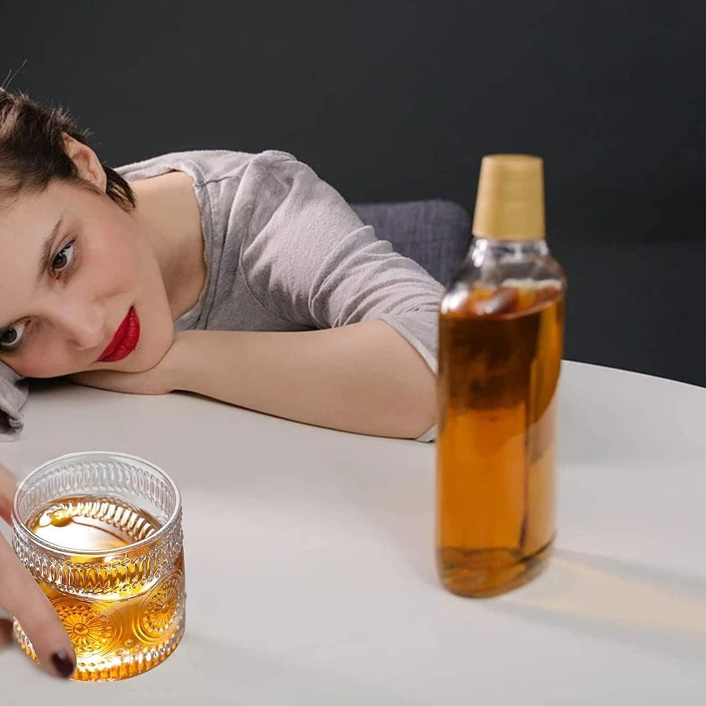 Elegant Glass Set of Stylish Drinkware for Water, Juice, and Whiskey � Perfect for Every Occasion, Elevate Your Beverage Experience with Timeless Design(180ml)