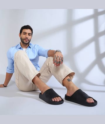 CHUPPS Black Men's Slide Flip Flop