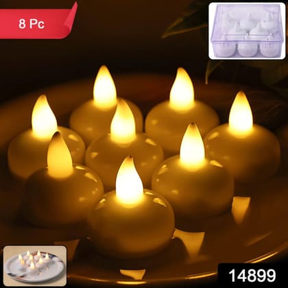 Round LED Flameless Tealight Candles (8 Pcs) Round LED Flameless Tealight Candles (8 Pcs)