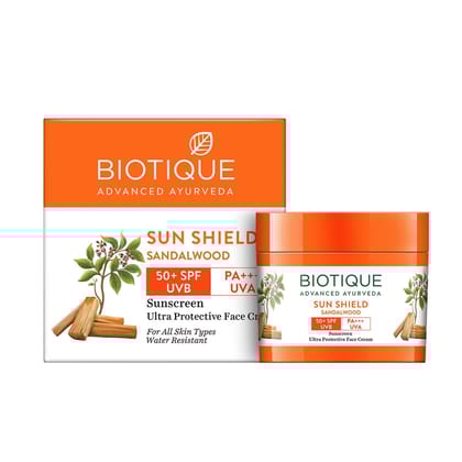 Biotique Sun Shield Sandalwood 50+SPF Sunscreen Cream 50g