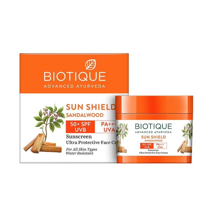 Biotique Sun Shield Sandalwood 50+SPF Sunscreen Cream 50g