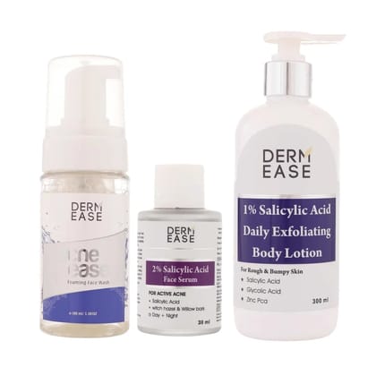 Dermease Acne Control Combo Cleanse, Exfoliate & Clear