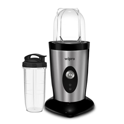 Wipro Elato FCB 104 Countertop Blender | 400 Watts Powerful Copper Motor | 2 Unbreakable Jars | Intelligent Sensor Technology | Smoothie Making Blender | 2-Year Warranty| Silver With Black Wipro Elato FCB 104 Countertop Blender | 400 Watts Powerful Coppe