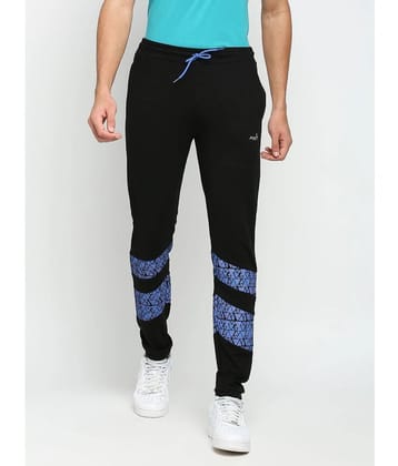 Fitz Black Cotton Blend Mens Trackpants ( Pack of 1 ) - None
