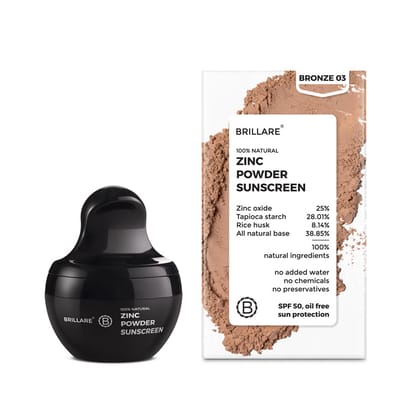 Zinc Powder Sunscreen SPF50 (Bronze)