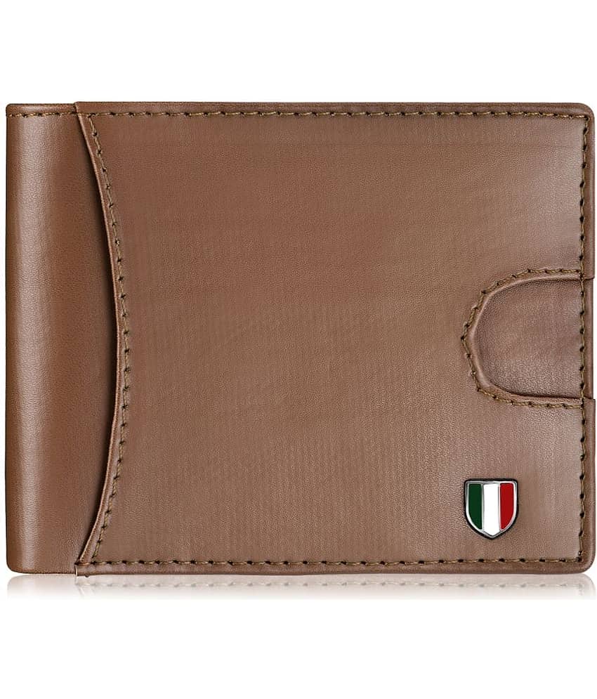GIOVANNY - Brown Faux Leather Men's Regular Wallet ( Pack of 1 )