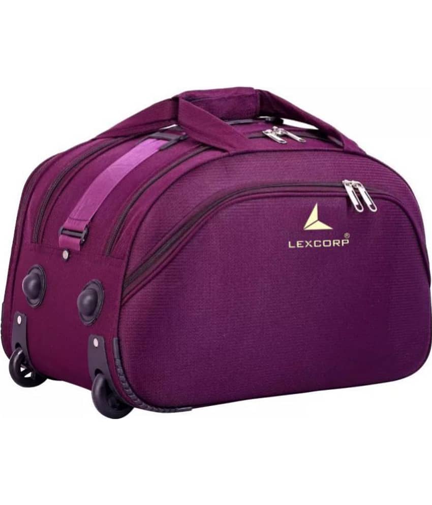 LEXCORP - Green Nylon Duffle Trolley